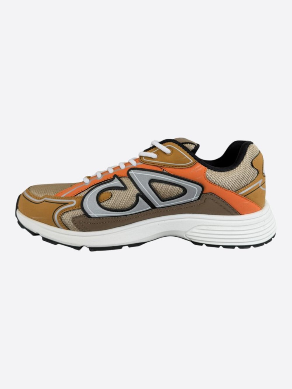 Dior Brown & Orange B30 Sneakers - Picture 6 of 8